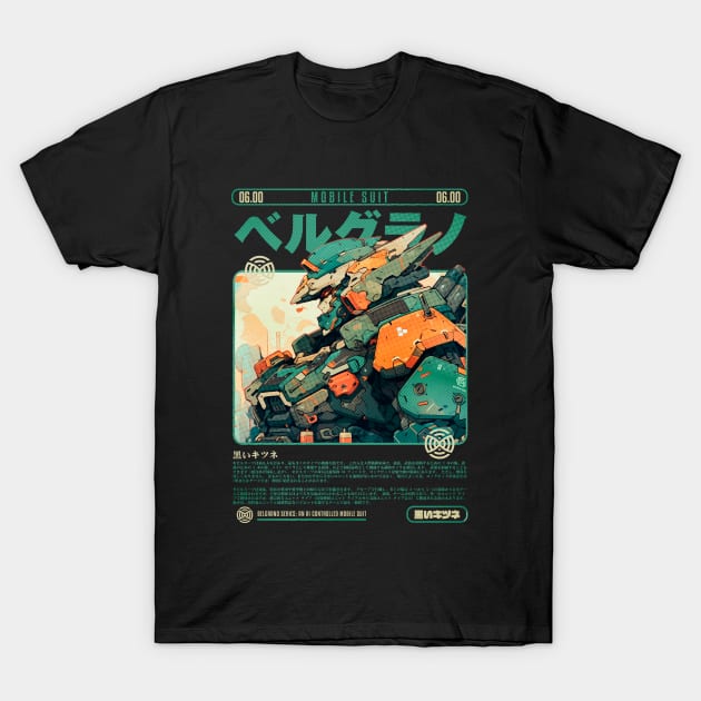 MECHA ARMOR MODEL BELGRANO | ANIME DESIGN | VARIANT T-Shirt by Black Kitsune Argentina